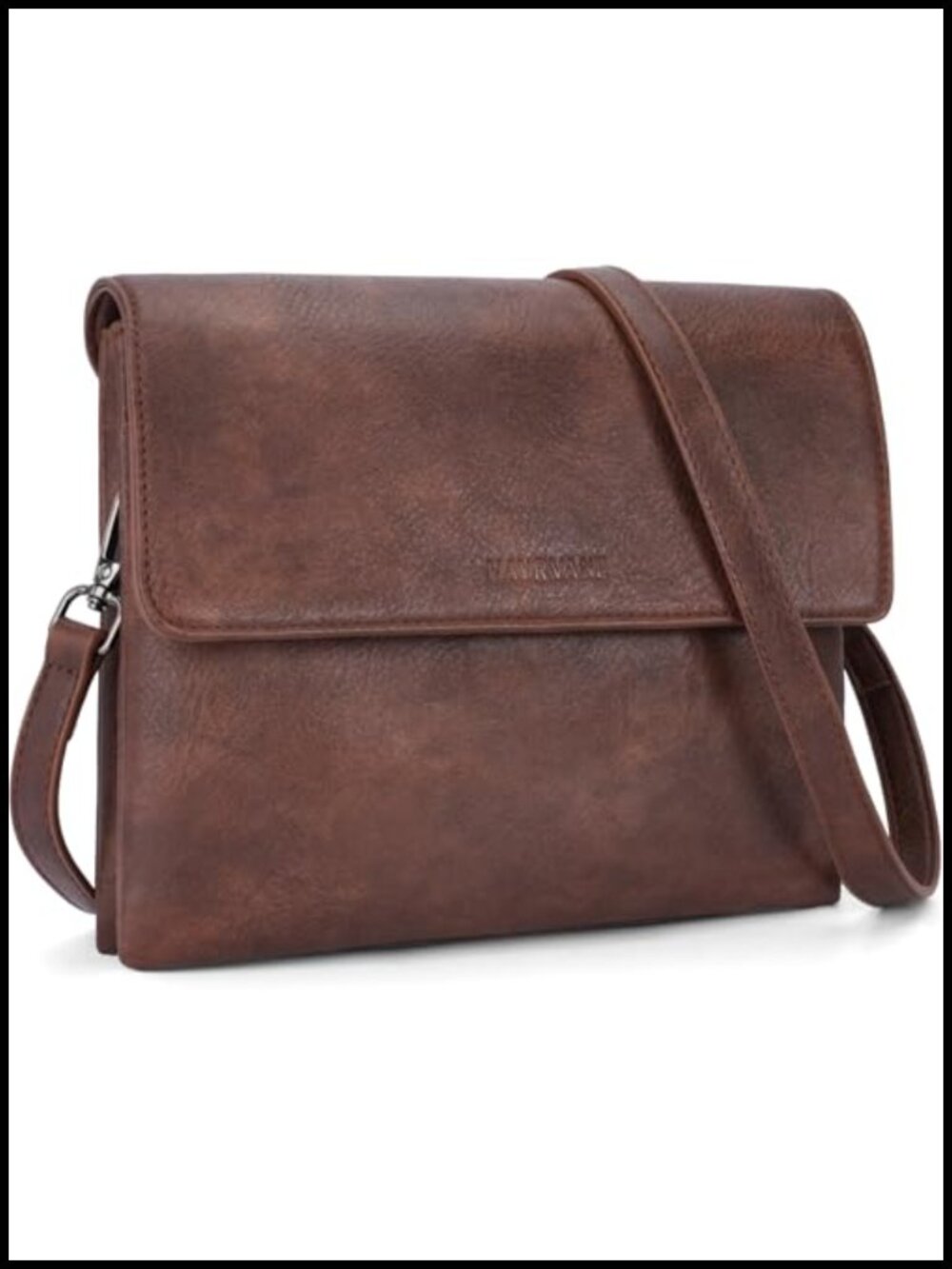 Vegan Leather Crossbody Bag RFID Card Slots Phone Purse